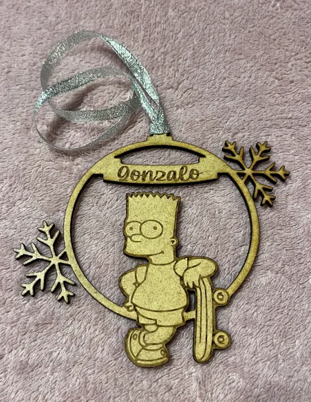 Bola de navidad personajes Los Simpsons Bart